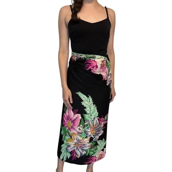 Walter Baker Paradise Sarong Grand Magnolia Beach Wrap Pool Boho One Size - Picture 6 of 7